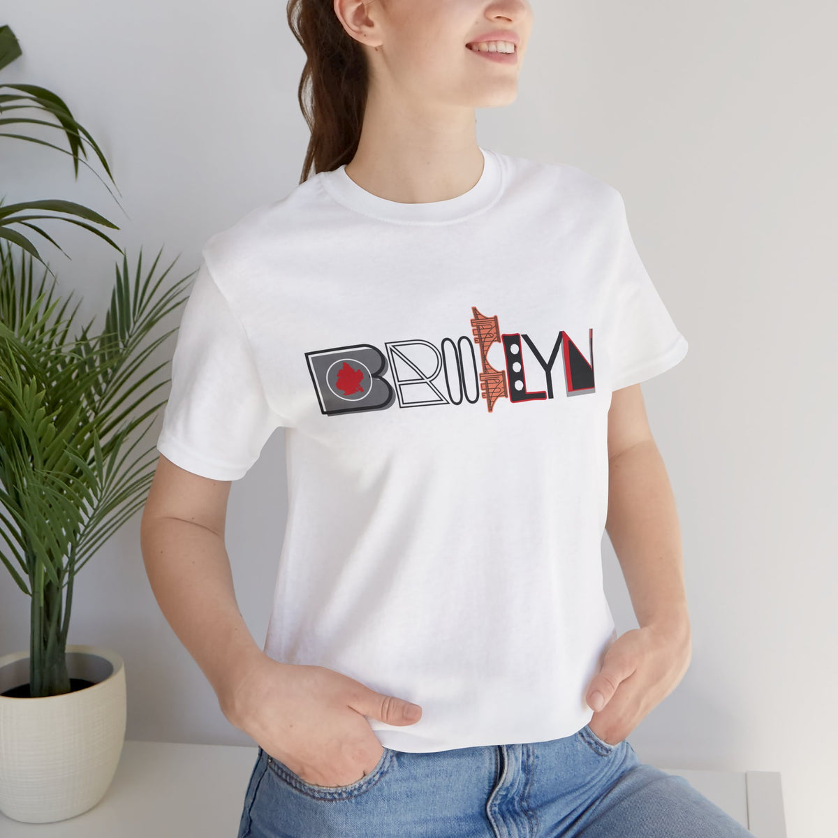 Luxe Graphic Tee — Brooklyn Landmark & Skyline Graphic