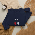 Luxe Crewneck Sweatshirt— Brooklyn with Pin Location