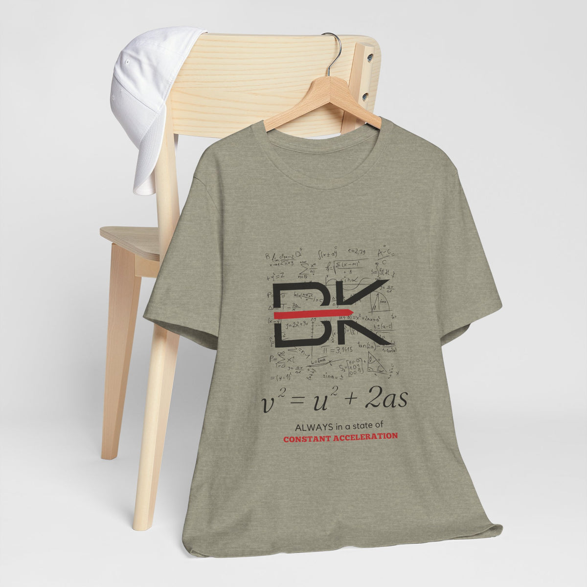 Luxe Graphic Tee - Brooklyn Scientific Equation for Constant Acceleration