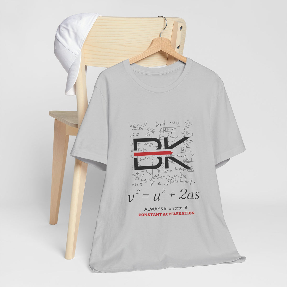 Luxe Graphic Tee - Brooklyn Scientific Equation for Constant Acceleration