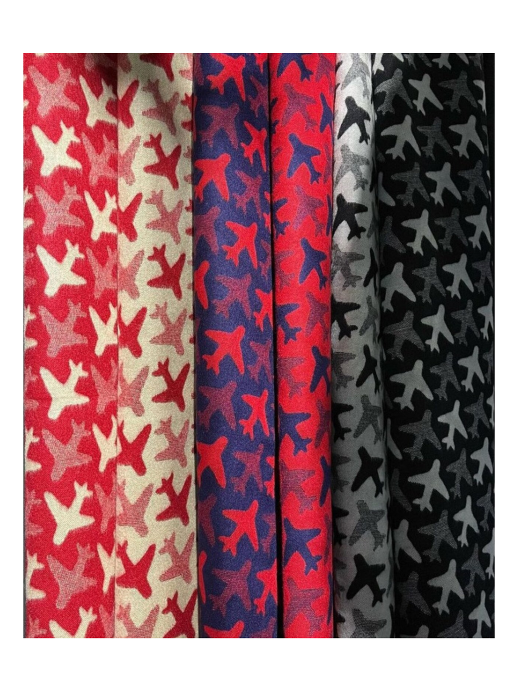 Airplane Pattern Scarves