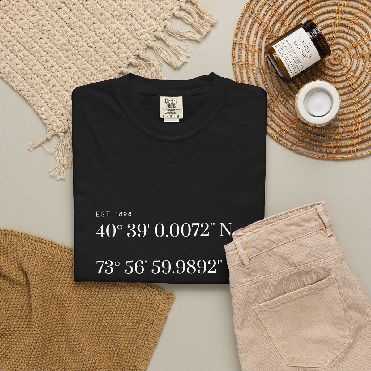 Luxe  Graphic Tee - Brooklyn Coordinates Locked