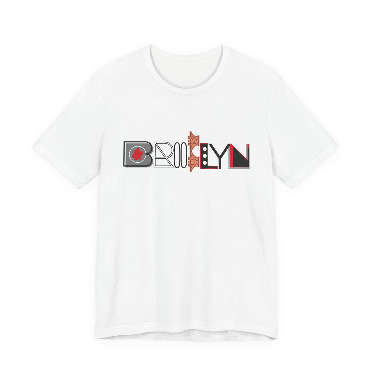 Luxe Graphic Tee — Brooklyn Landmark & Skyline Graphic