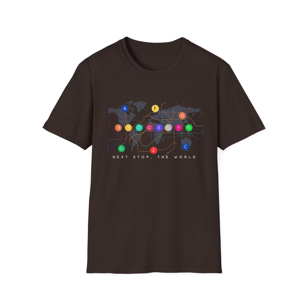 Luxe Graphic Tee  — NYC Train Map Next Stop The World.
