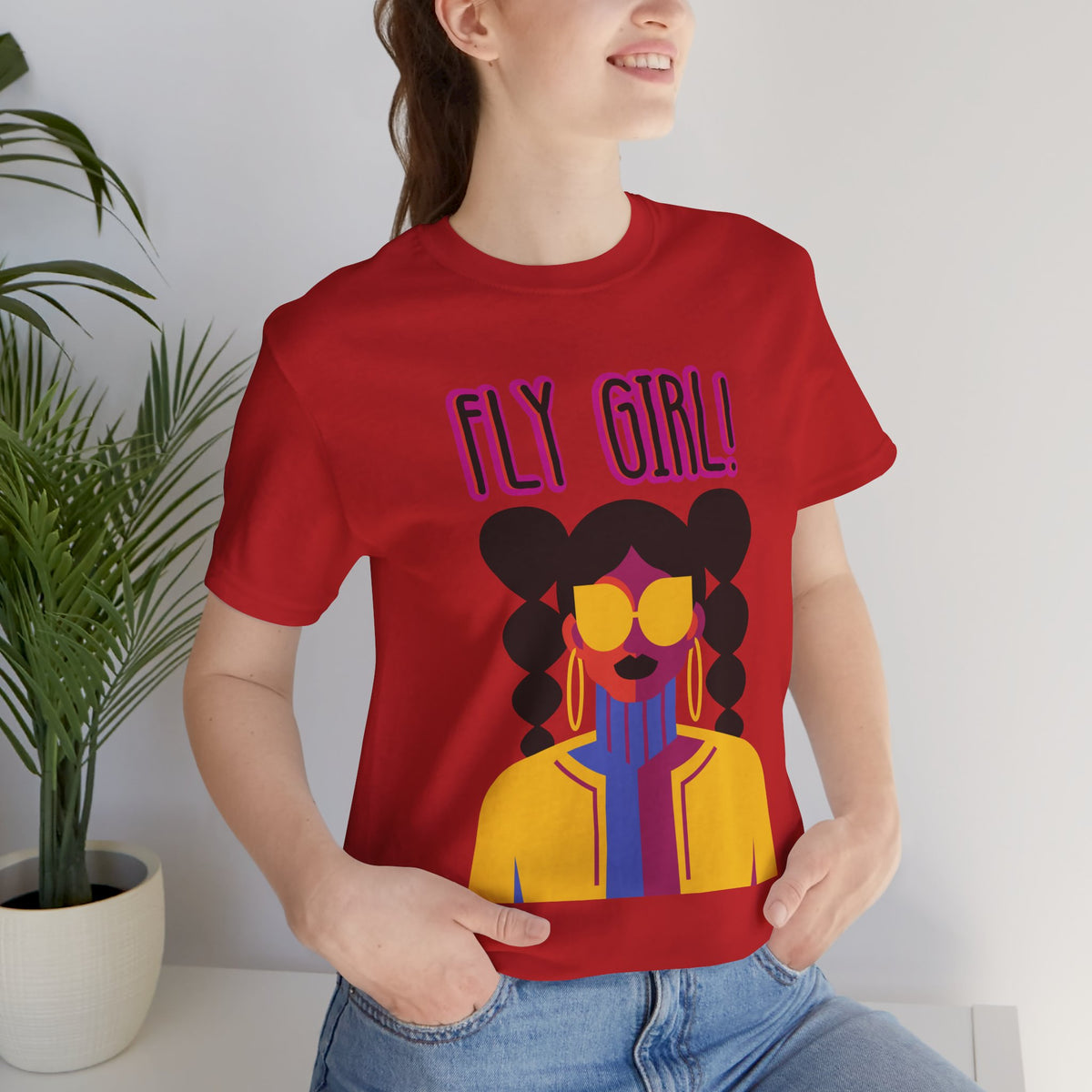 Luxe Graphic Tee — Bold Retro Fly Girl